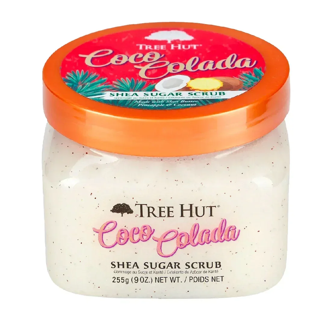 TẨY TẾ BÀO DA CƠ THỂ TREE HUT COCO COLADA SHEA SUGAR SCRUB - HŨ NHỎ 255 GRAM - Ảnh 1