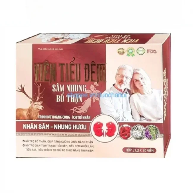 VIÊN TIỂU ĐÊM SÂM NHUNG BỔ THẬN - Ảnh 1