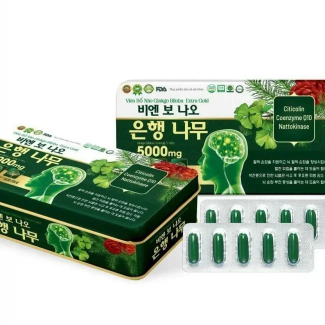 Viên Uống Bổ Não Ginkgo Biloba Extra Gold - Ảnh 1
