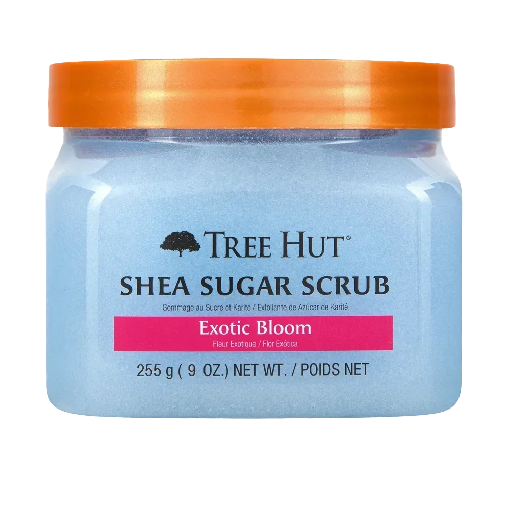 TẨY TẾ BÀO DA CƠ THỂ TREE HUT SHEA SUGAR SCRUB EXOTIC BLOOM - HŨ NHỎ 255 GRAM - Ảnh 1