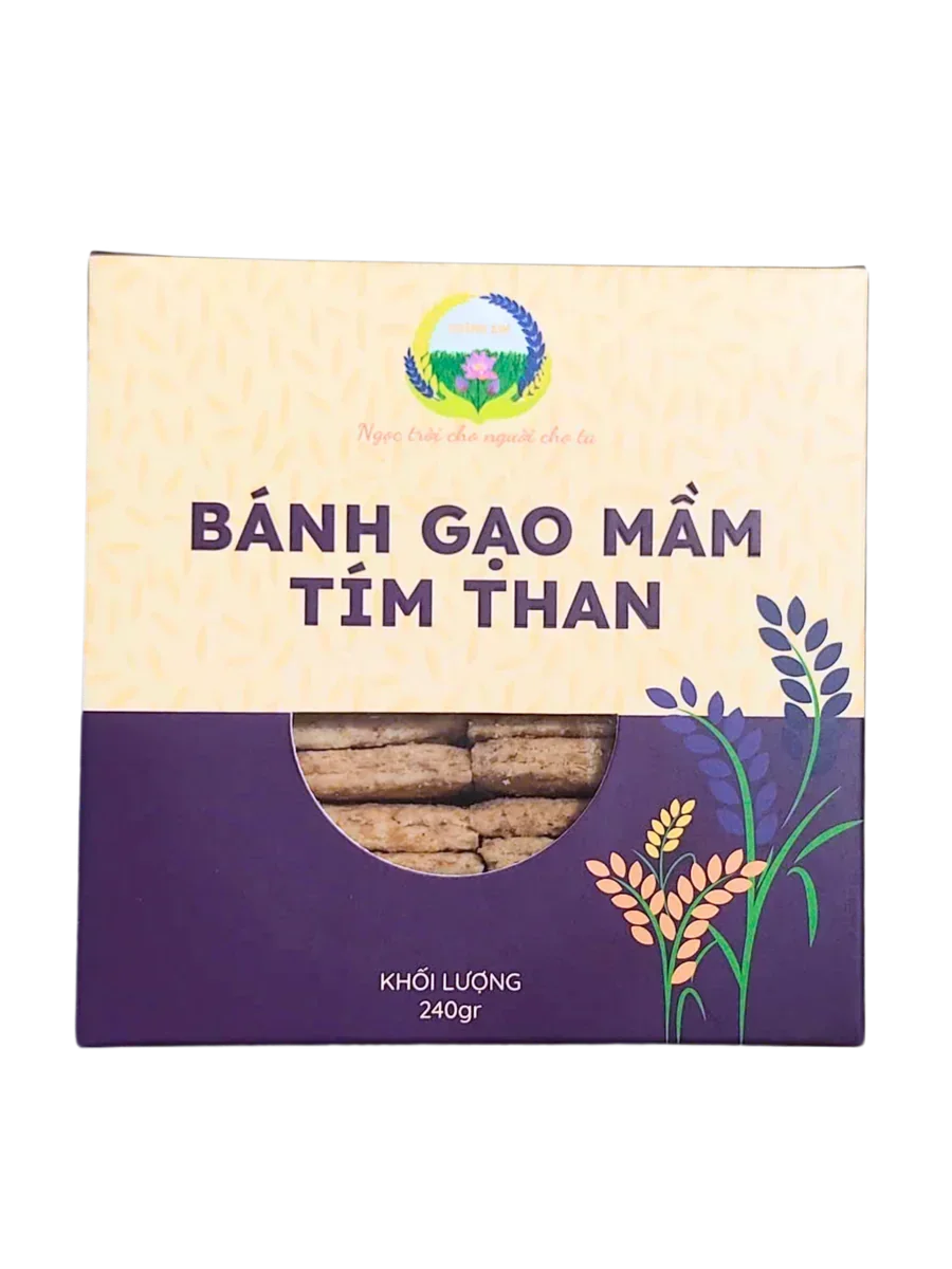 BÁNH GẠO MẦM TÍM THAN HOÀNG KIM - Ảnh 1