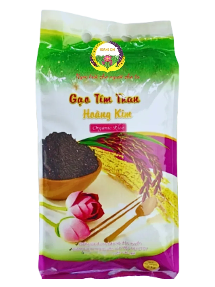 GẠO TÍM THAN HOÀNG KIM (5KG/TÚI) - Ảnh 2