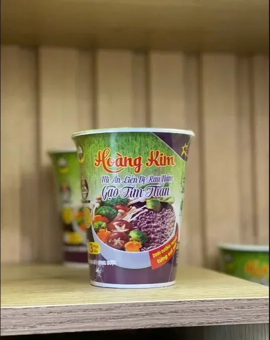 MÌ LY ĂN LIỀN VỊ RAU NẤM GẠO TÍM THAN HOÀNG KIM - Ảnh 3