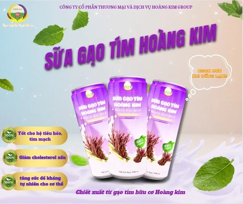SỮA GẠO TÍM HOÀNG KIM - Ảnh 1