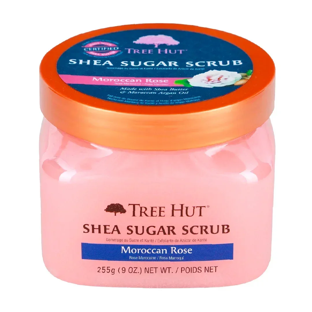 TẨY TẾ BÀO CHẾT CƠ THỂ TREE HUT SHEA SUGAR SCRUB MAROCCAN ROSE - HŨ NHỎ 255 - Ảnh 1
