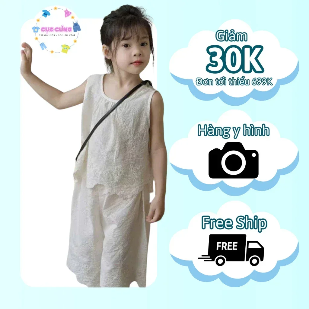 Set Bộ Bé Gái Tiểu Thư Ren Mềm Mại, Thoáng Khí Sang Trọng - Ảnh 2