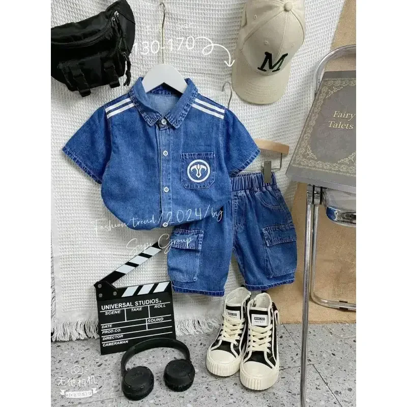 Set jeans bé trai Quảng Châu Cao Cấp - Ảnh 1
