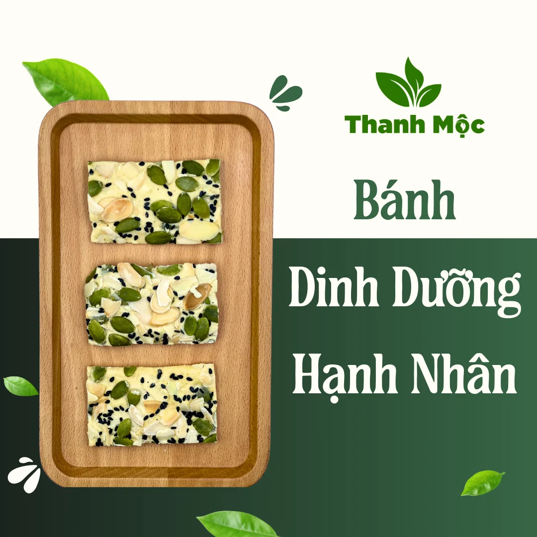 Bánh Dinh Dưỡng Xanh Hạnh Nhân - Ảnh 1