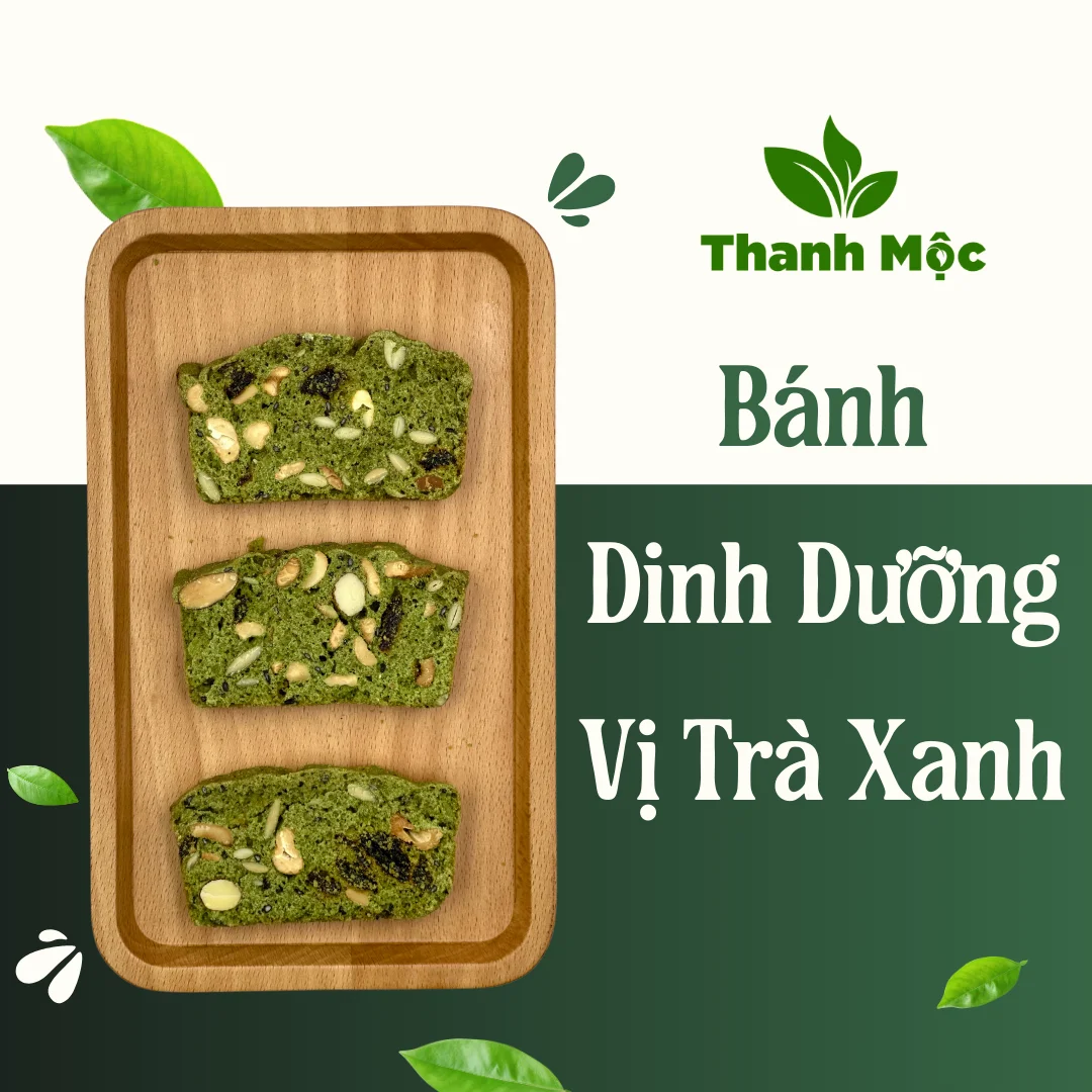 Bánh Dinh Dưỡng Xanh Vị Trà Xanh - Ảnh 1