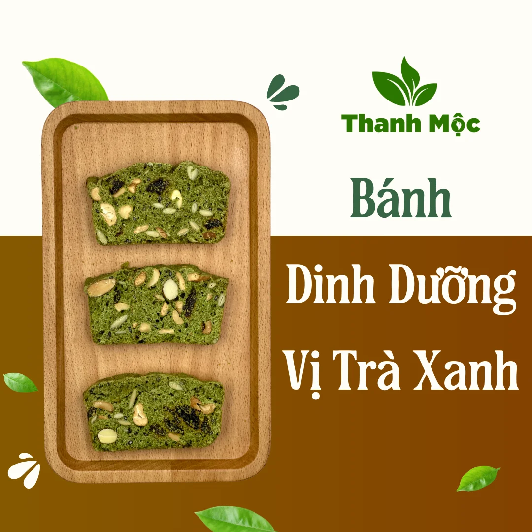 Bánh Dinh Dưỡng Xanh Vị Trà Xanh - Ảnh 2